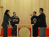あわら市長ご夫妻も「おまわりホイ」
